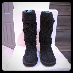 UGG Grey Knit Boots